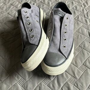 Converse Gray Slip-On Sneakers